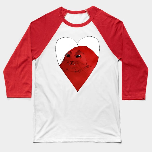 Cuddle Baseball T-Shirt by Anna Dietzel